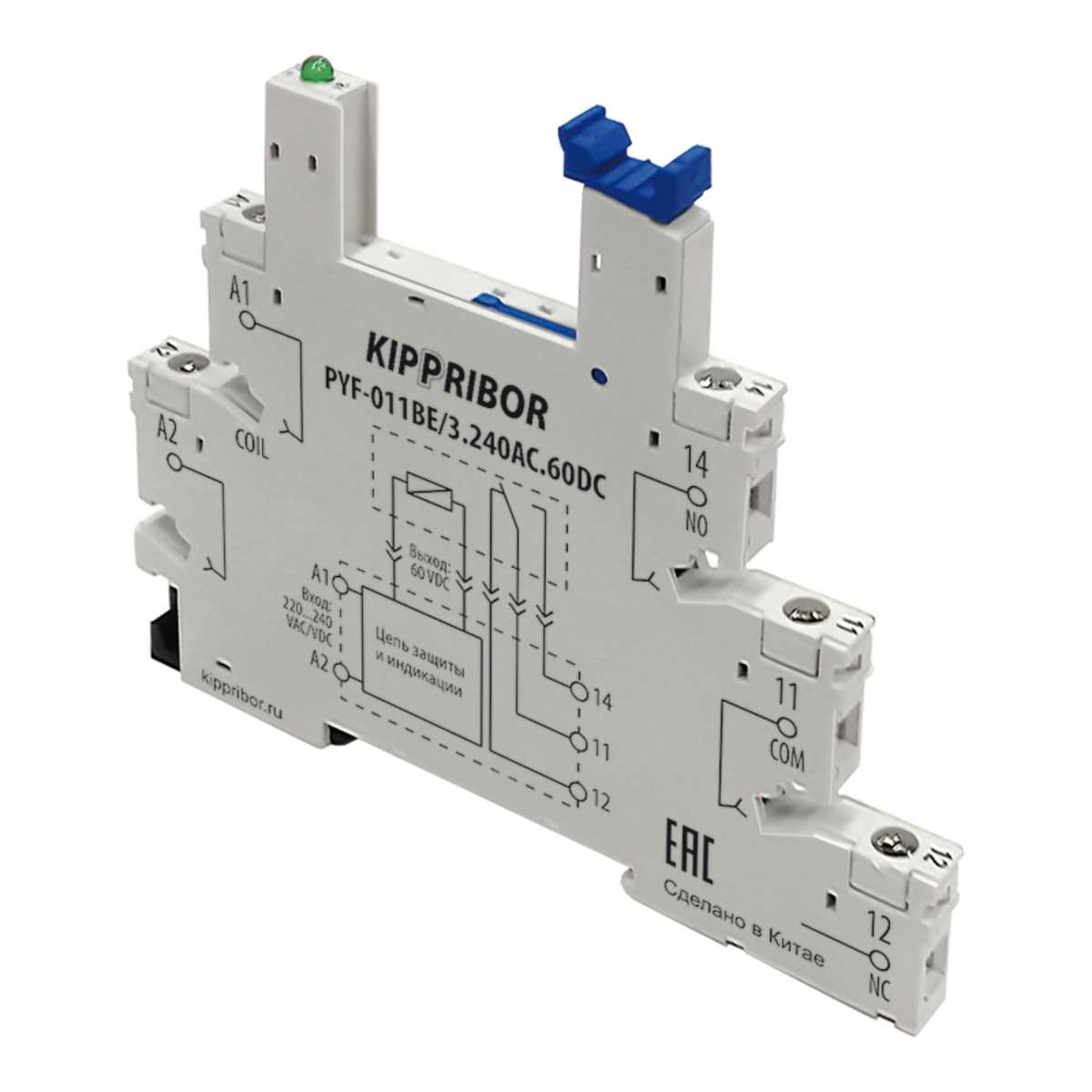 Подраздел Монтажные колодки KIPPRIBOR PYF-011BE (для 1-контактных промежуточных реле серии SR)